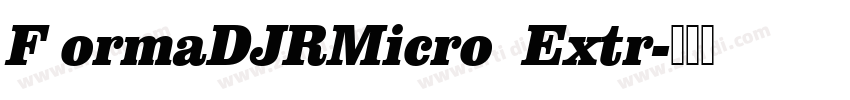 F ormaDJRMicro  Extr字体转换